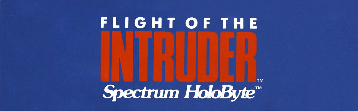Spine/Sides for Flight of the Intruder (DOS) (Includes Pocket Book on which the game is based): Top
