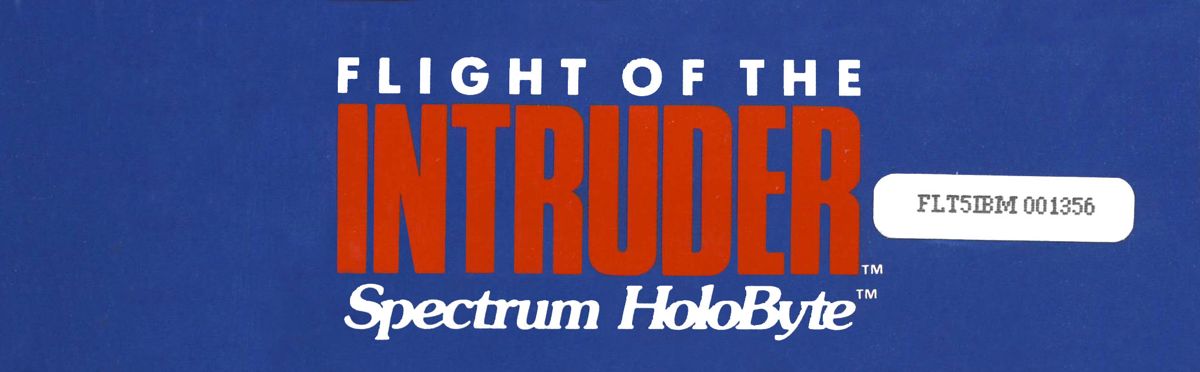 Spine/Sides for Flight of the Intruder (DOS) (Includes Pocket Book on which the game is based): Bottom