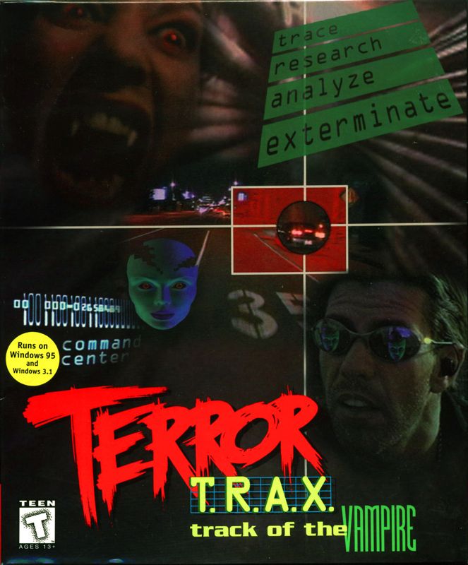 Front Cover for Terror T.R.A.X.: Track of the Vampire (Windows 3.x)
