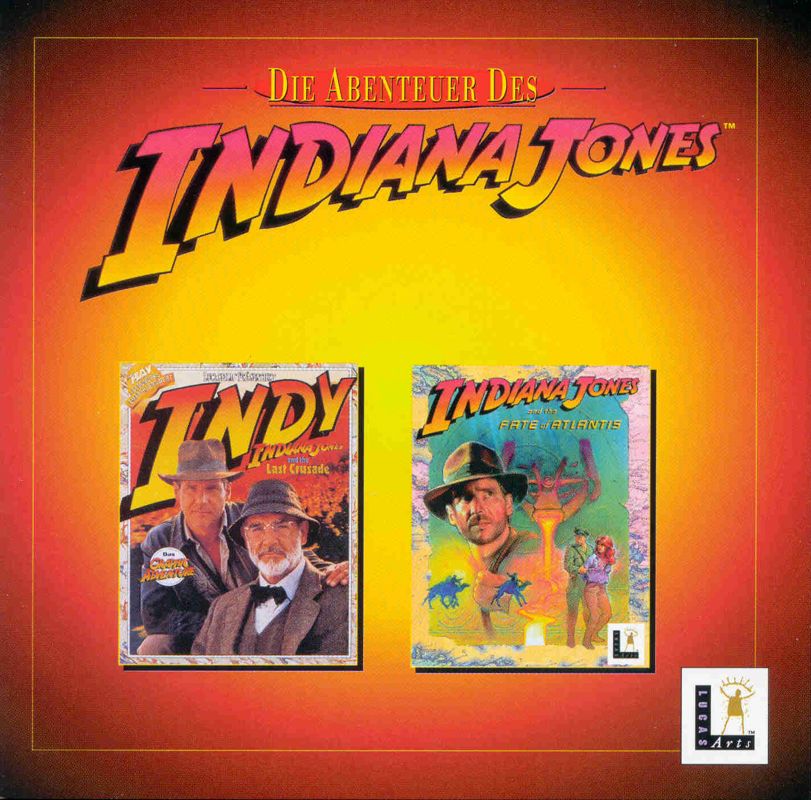 Other for Indiana Jones and the Last Crusade / Indiana Jones and the Fate of Atlantis (DOS): Jewel Case - Front