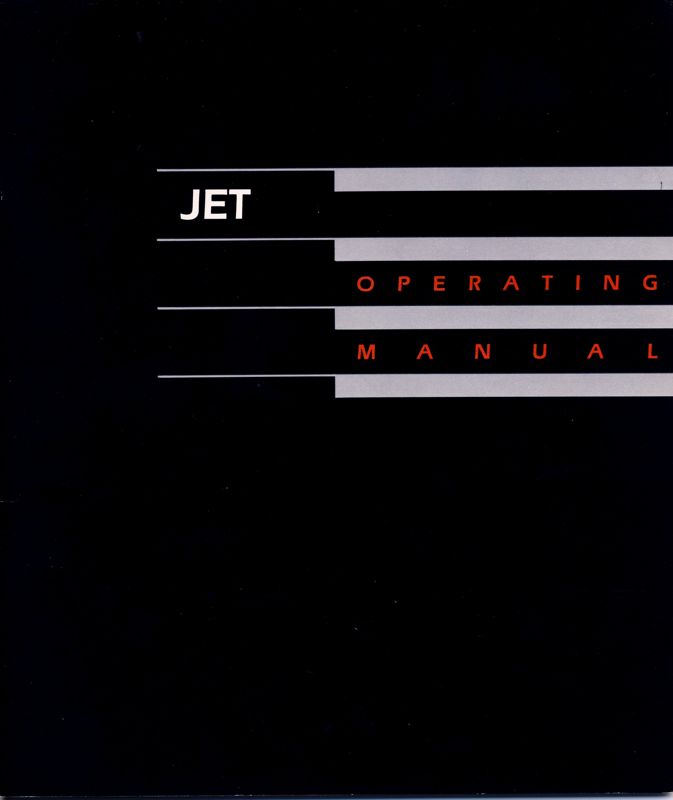 Manual for Jet: Version 2.0 (DOS): Front