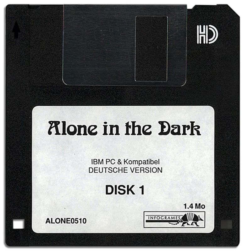 Media for Alone in the Dark (DOS): Disk 1/4