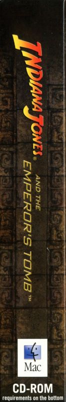 Spine/Sides for Indiana Jones and the Emperor's Tomb (Macintosh): Left