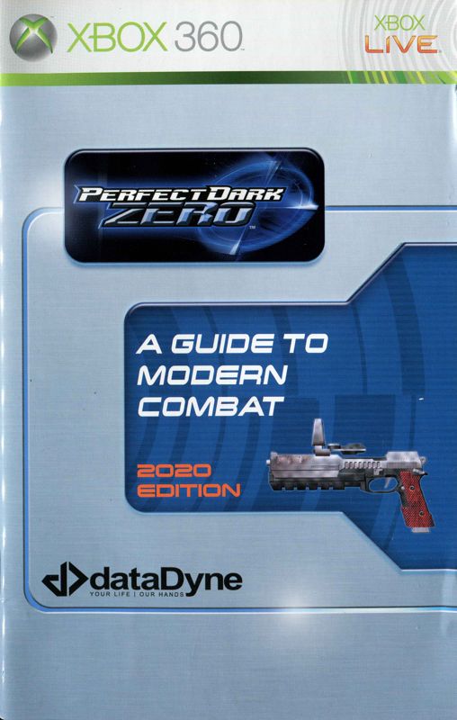 Manual for Perfect Dark Zero (Limited Collector's Edition) (Xbox 360): Front