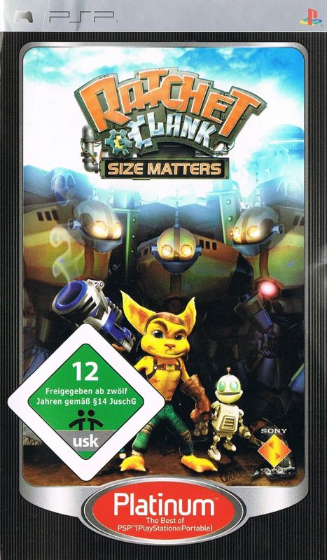 Front Cover for Ratchet & Clank: Size Matters (PSP) (Alternate Platinum release)