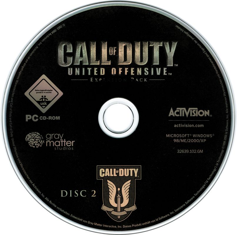 Media for Call of Duty: United Offensive (Windows) (Green Pepper release): Disc 2