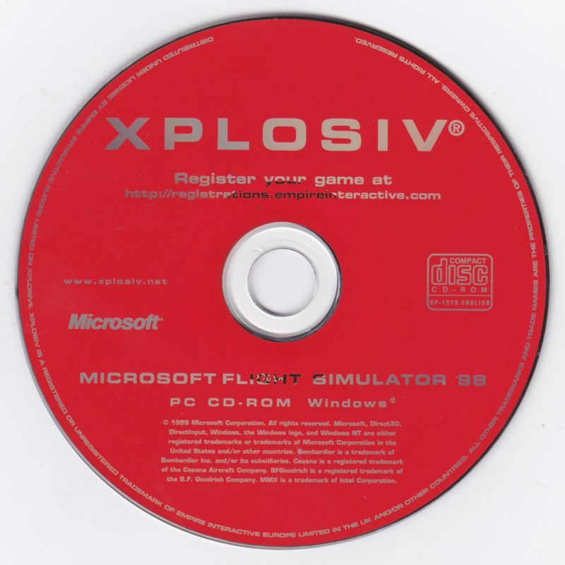 Media for Microsoft Flight Simulator 98: Xplosiv release (Windows): Microsoft Flight Simulator 98