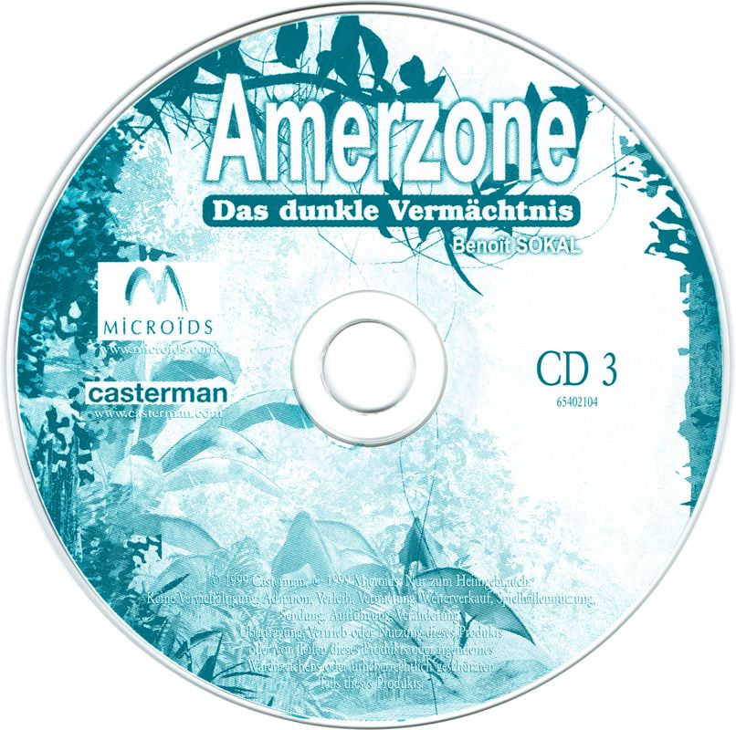 Media for Amerzone: The Explorer's Legacy (Windows): Disc 3/4