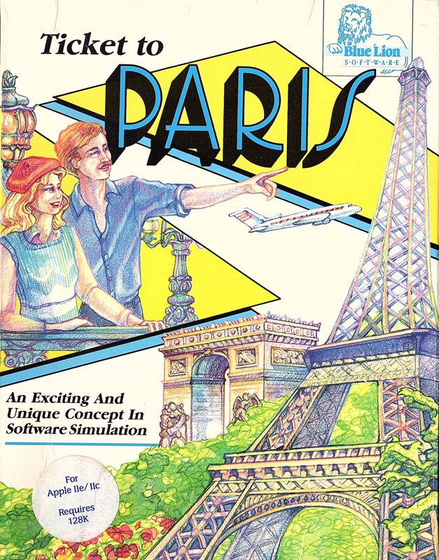 Front Cover for Ticket to Paris (Apple II)