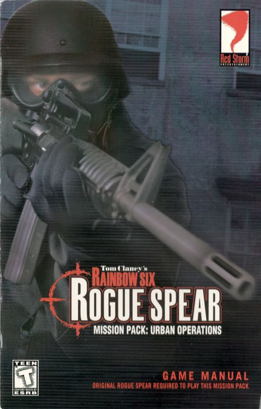 Manual for Tom Clancy's Rainbow Six: Rogue Spear Mission Pack - Urban Operations (Windows): Front