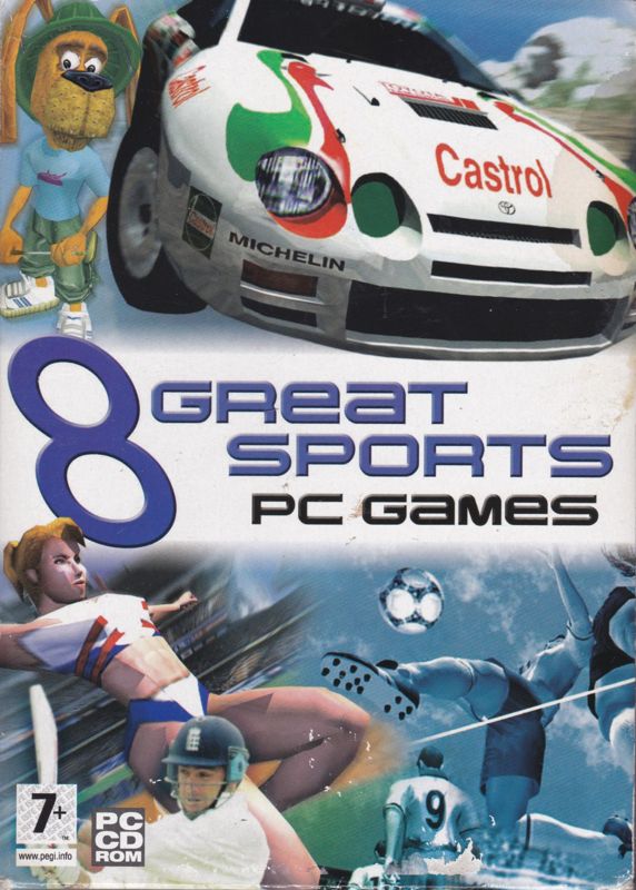 Front Cover for 8 Great Sports PC Games (Windows)