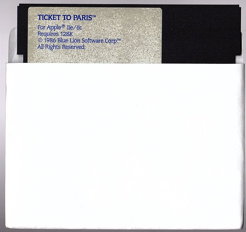 Media for Ticket to Paris (Apple II)