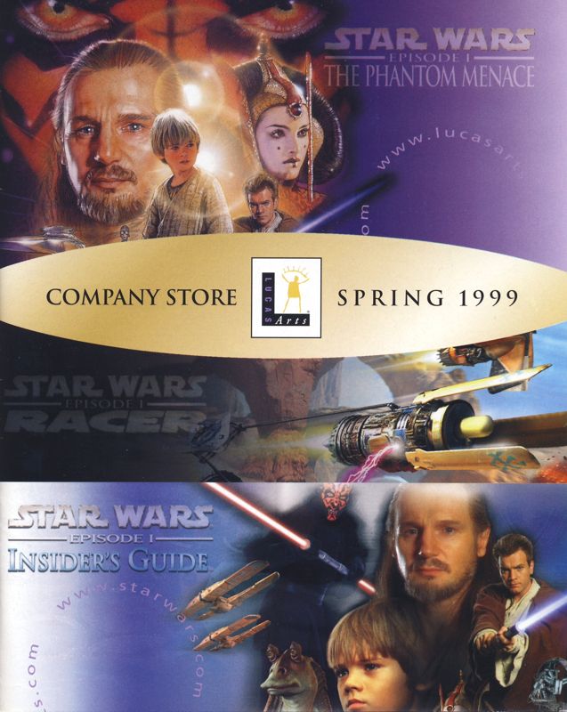 Advertisement for Star Wars: Episode I - Racer (Windows): Catalog - Front