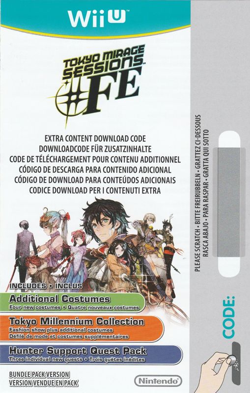 Other for Tokyo Mirage Sessions ♯FE (Special Edition) (Wii U): Additional Content Flyer - Front