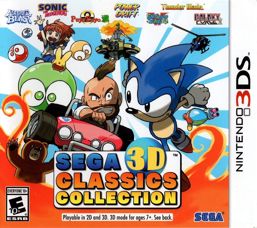 Front Cover for Sega 3D Classics Collection (Nintendo 3DS)