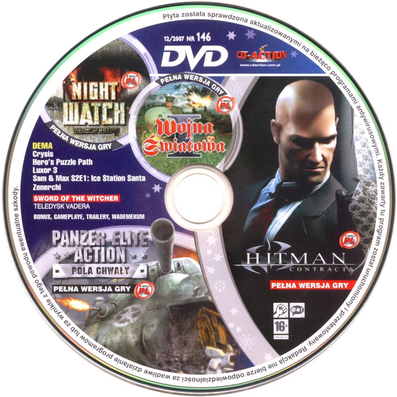 Media for Hitman: Contracts (Windows) (CD-Action #146 (12/2007) covermount)