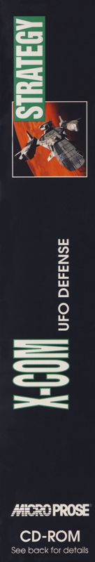 Spine/Sides for X-COM: UFO Defense (DOS) (CD-ROM Release): Left