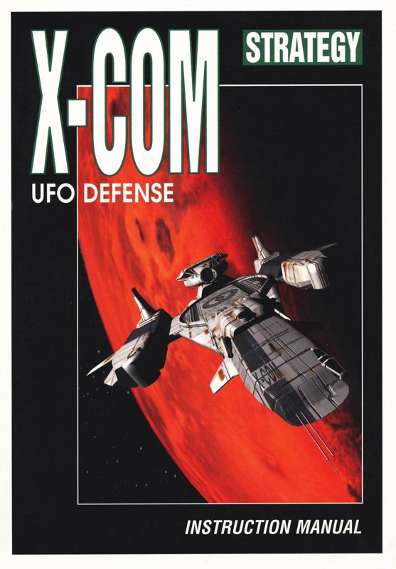 Manual for X-COM: UFO Defense (DOS) (CD-ROM Release): Front