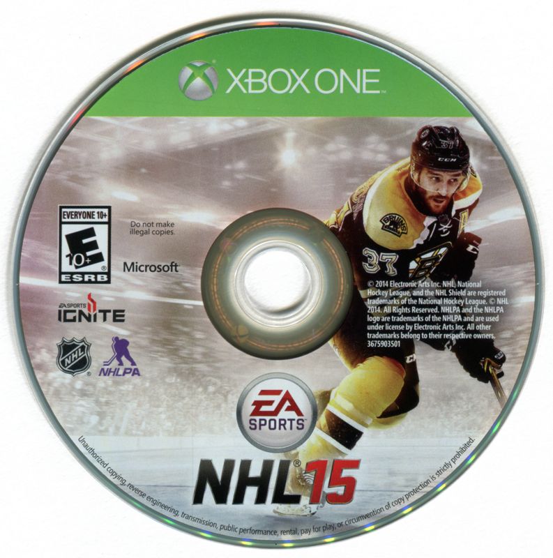 NHL 15 cover or packaging material - MobyGames