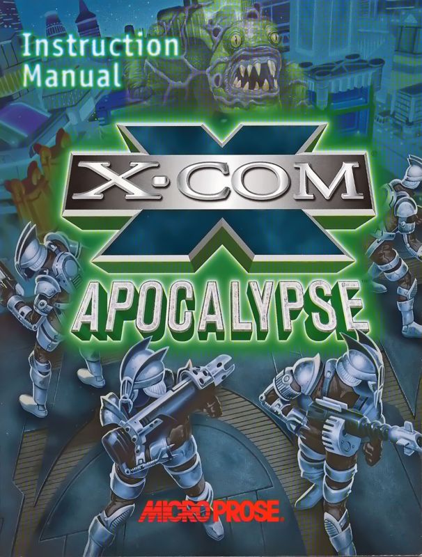 Manual for X-COM: Apocalypse (DOS): Front
