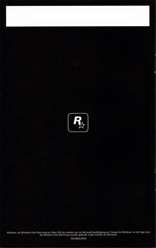 Manual for Grand Theft Auto IV (Windows): Back