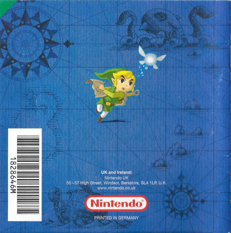 Manual for The Legend of Zelda: Phantom Hourglass (Nintendo DS): Back