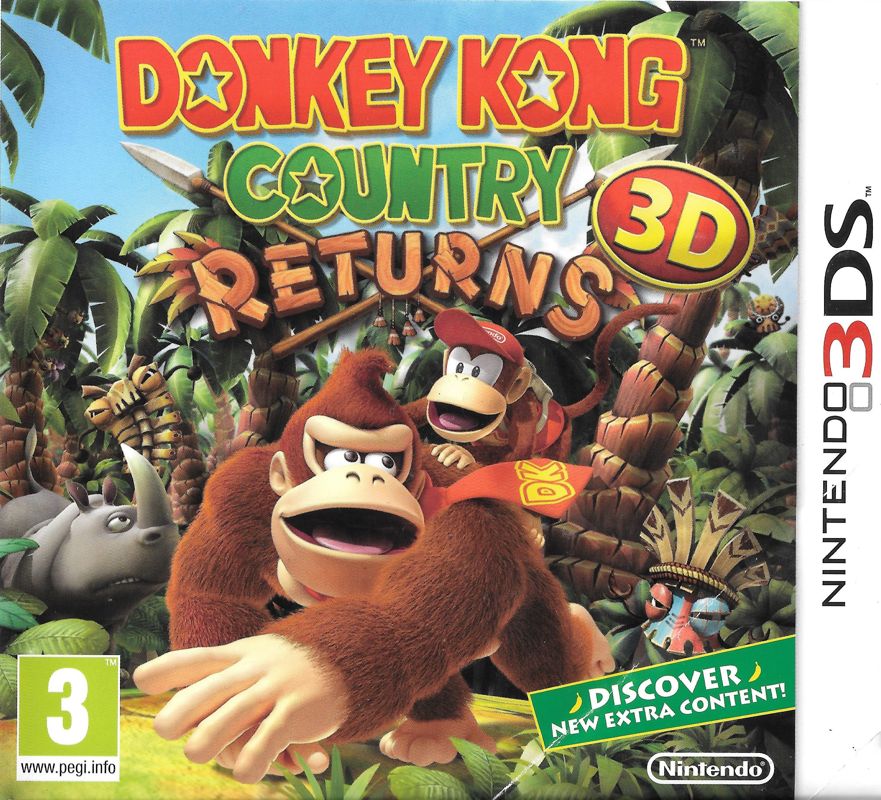 Front Cover for Donkey Kong Country Returns 3D (Nintendo 3DS)
