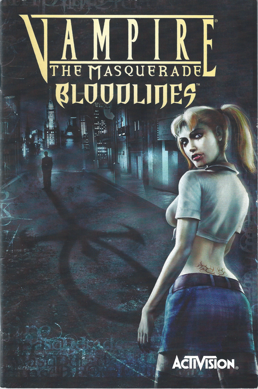 Manual for Vampire: The Masquerade - Bloodlines (Windows): Front