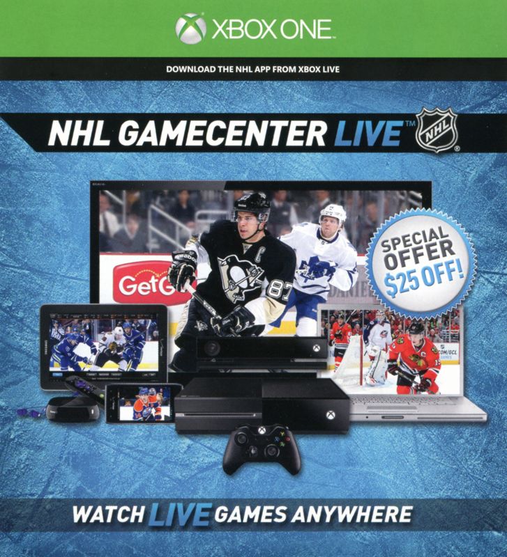 NHL 15 cover or packaging material MobyGames