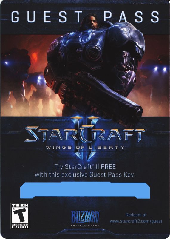 Advertisement for World of WarCraft: Mists of Pandaria (Collector's Edition) (Macintosh and Windows): Guess Pass StarCraft - Front