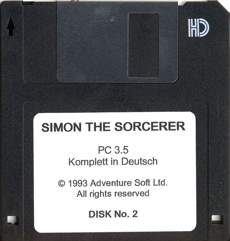 Media for Simon the Sorcerer (DOS) (3,5" disc release): Disk 2/3