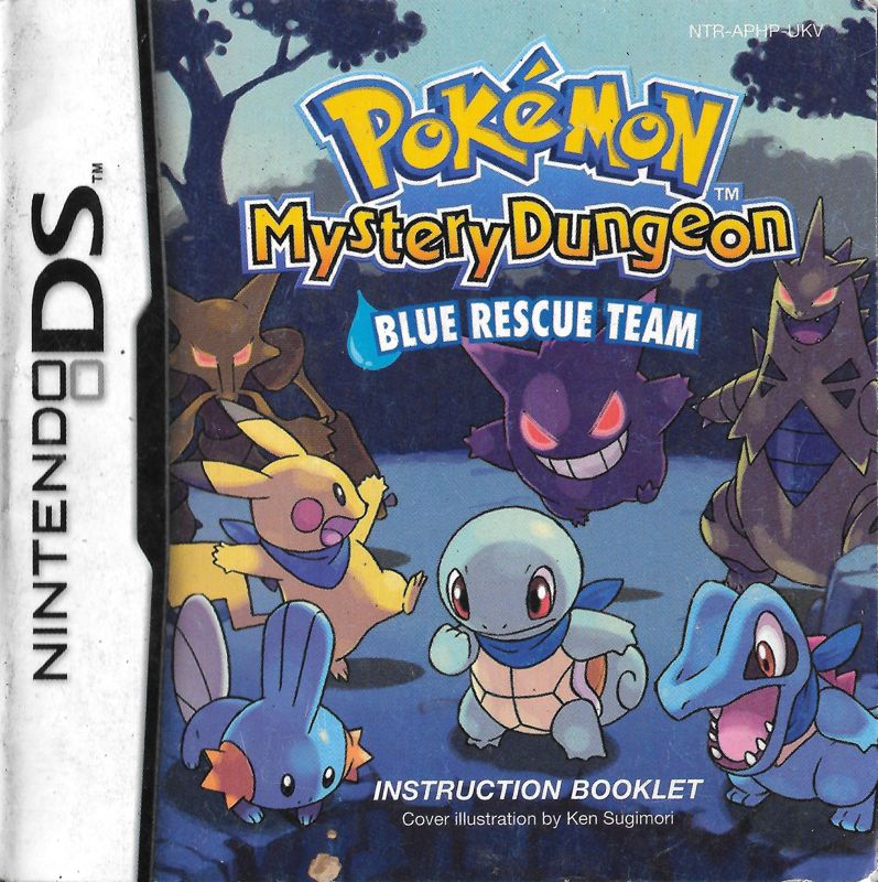 Manual for Pokémon Mystery Dungeon: Blue Rescue Team (Nintendo DS): Front