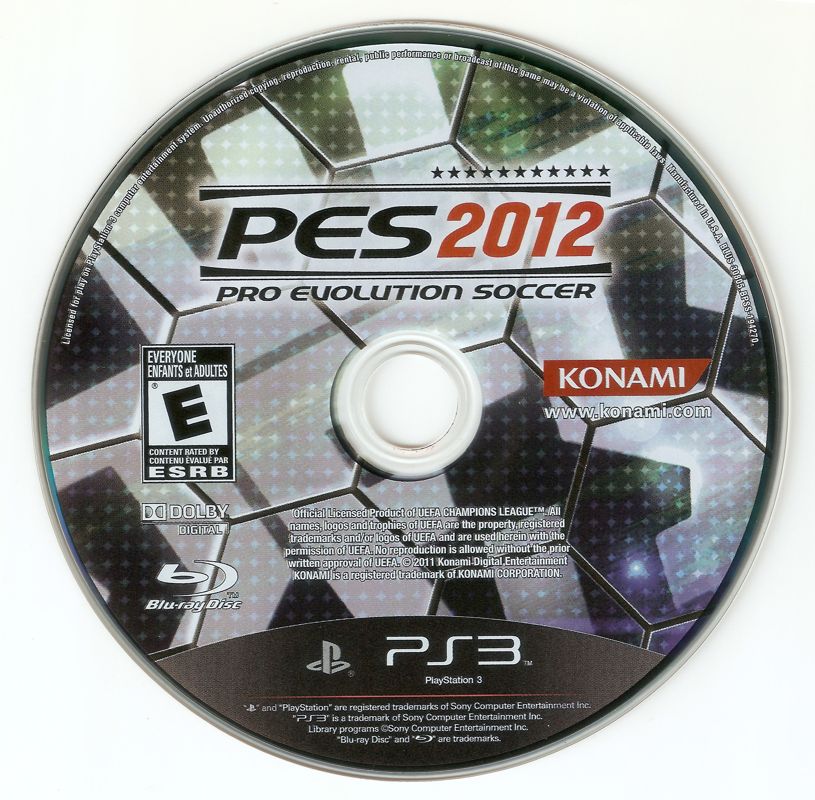 PES 2012: Pro Evolution Soccer cover or packaging material - MobyGames