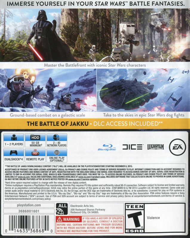 Star Wars: Battlefront cover or packaging material - MobyGames