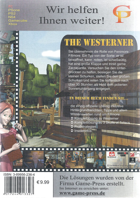Extras for Wanted: A Wild Western Adventure (Windows): Game Guide - Back