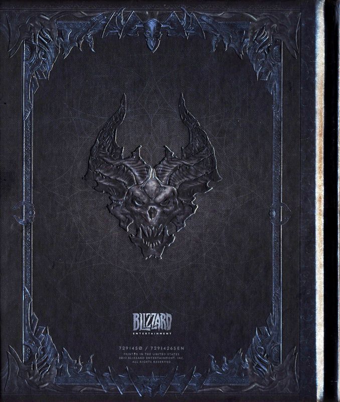 Extras for Diablo III: Reaper of Souls (Collector's Edition) (Macintosh and Windows): Art Book - Back
