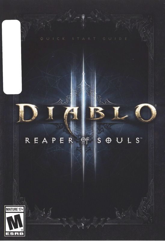 Manual for Diablo III: Reaper of Souls (Collector's Edition) (Macintosh and Windows): Front