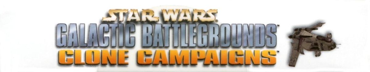 Spine/Sides for Star Wars: Galactic Battlegrounds - Clone Campaigns (Windows): Top