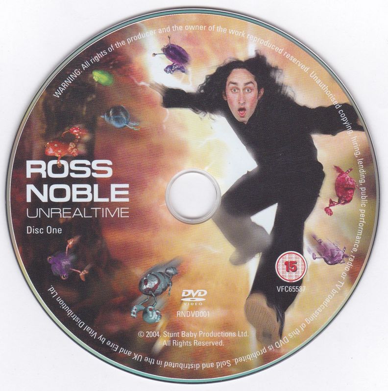 Media for Ross Noble: Unrealtime (included game) (DVD Player): Disc 1: Unrealtime