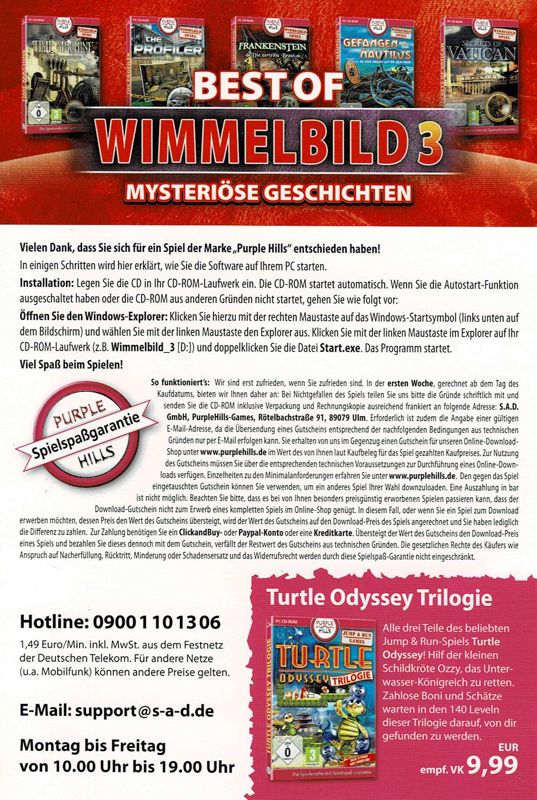 Manual for Best of Wimmelbild 3: Mysteriöse Geschichten (Windows)