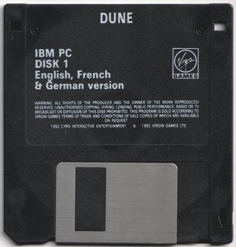Media for Dune (DOS) (3.5" floppy release): Disk 1/3