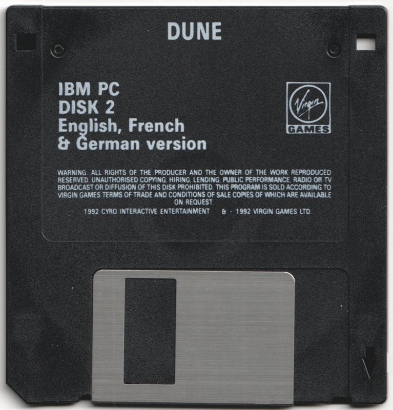 Media for Dune (DOS) (3.5" floppy release): Disk 2/3