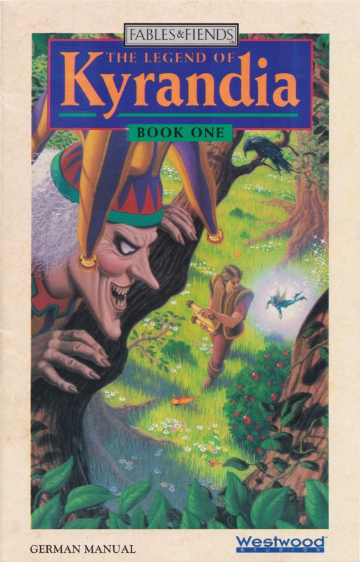 Manual for Fables & Fiends: The Legend of Kyrandia - Book One (DOS)