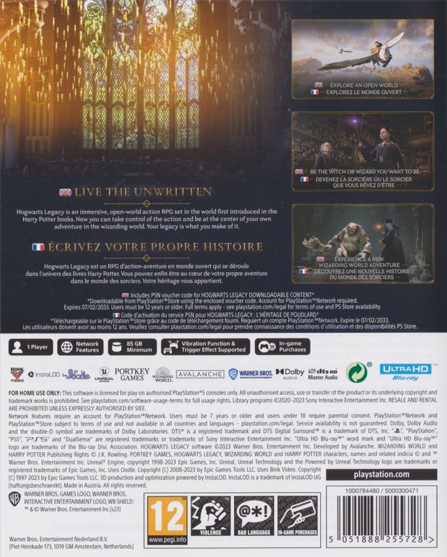 Hogwarts Legacy cover or packaging material - MobyGames