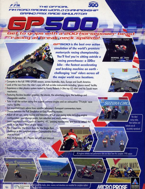 Back Cover for GP 500 (Windows)
