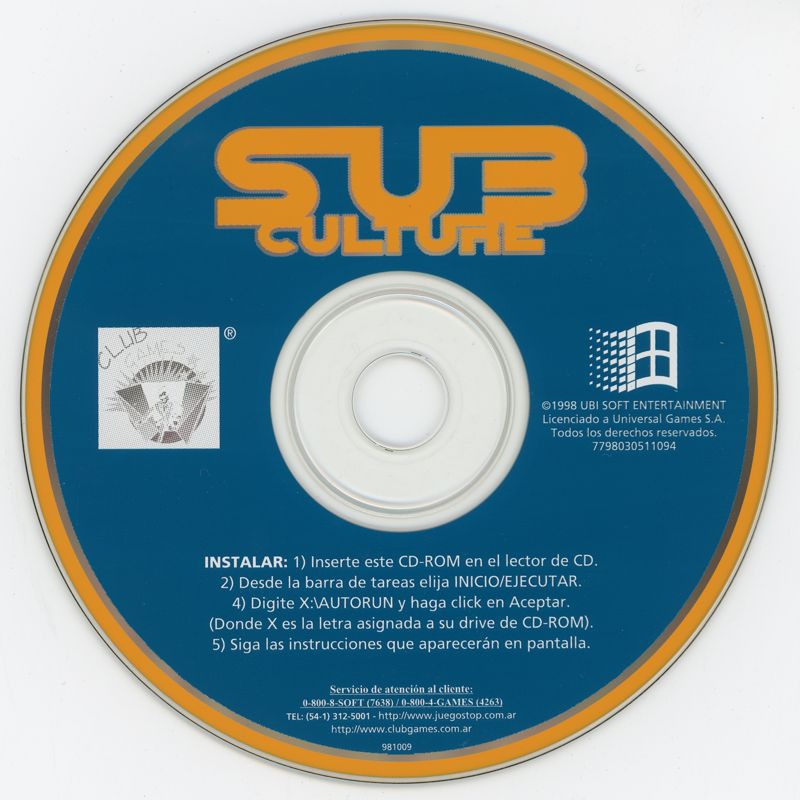 Media for Sub Culture (Windows) (Supergames covermount)