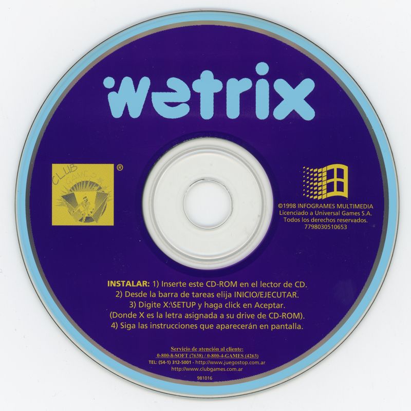 Media for Wetrix (Windows) (Súper Games 2000 covermount)