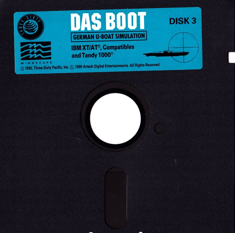 Media for Das Boot: German U-Boat Simulation (DOS): Disk #3