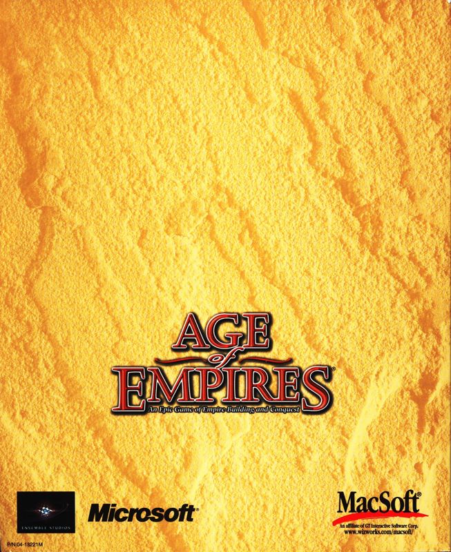 Manual for Age of Empires (Macintosh): Back