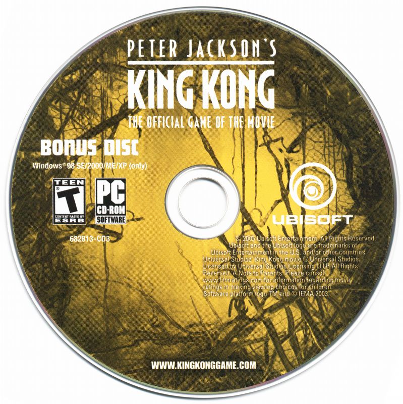 Media for Peter Jackson's King Kong: The Official Game of the Movie (Signature Edition) (Windows): Bonus Disc